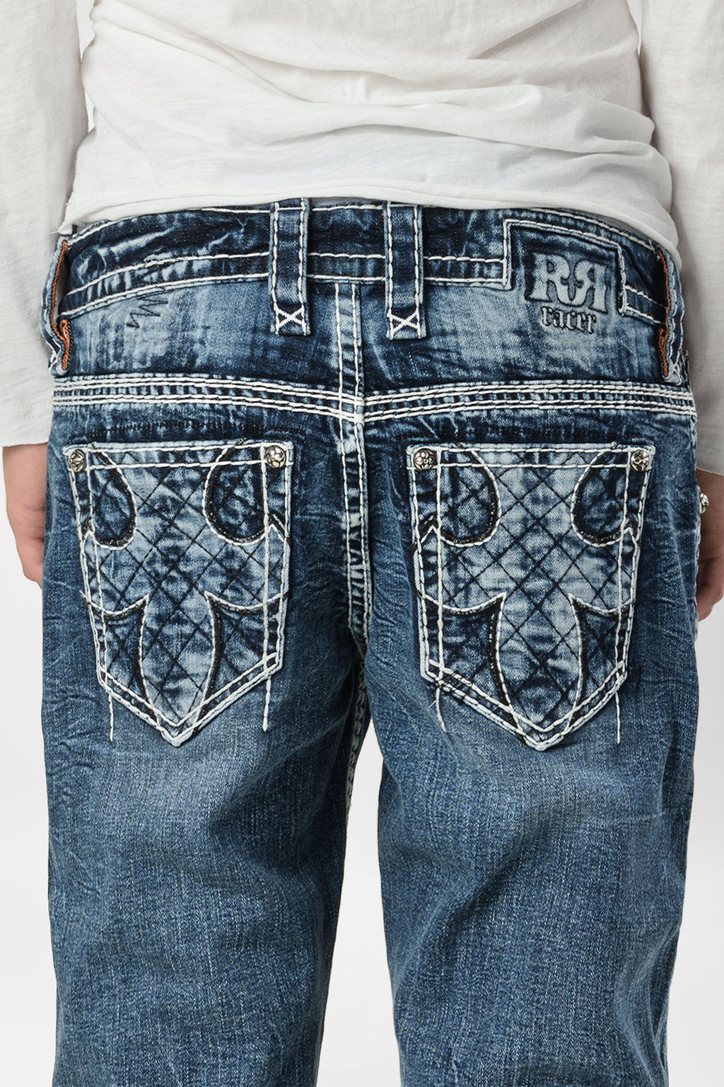 Racer X Rock Revival®  Light Bootcut Denim
