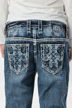Racer X Rock Revival®  Light Bootcut Denim