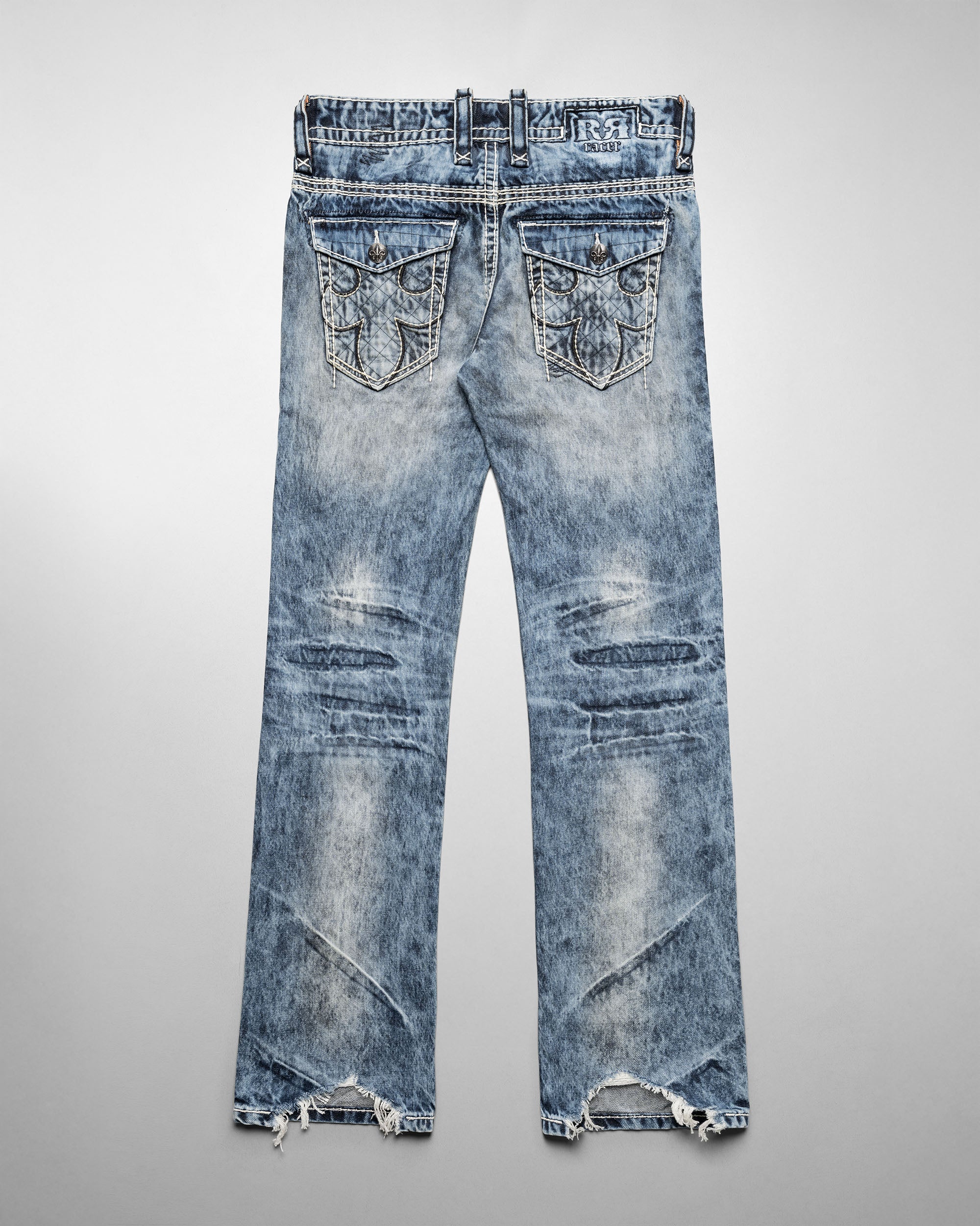 Racer X Rock Revival® Bleach Slim Denim