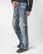 Racer X Rock Revival® Bleach Slim Denim