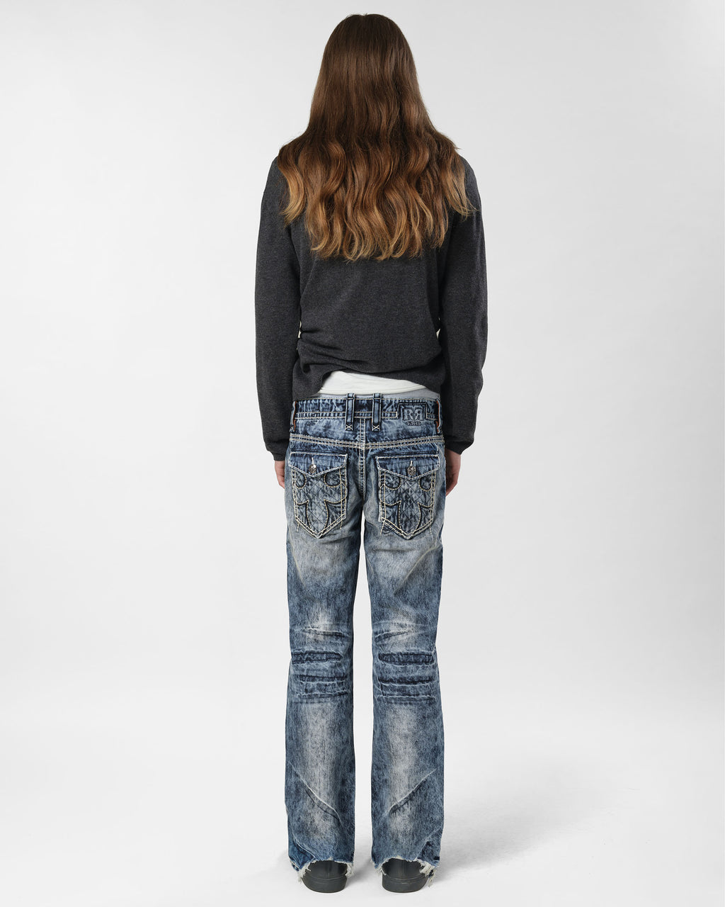 Racer X Rock Revival® Bleach Slim Denim