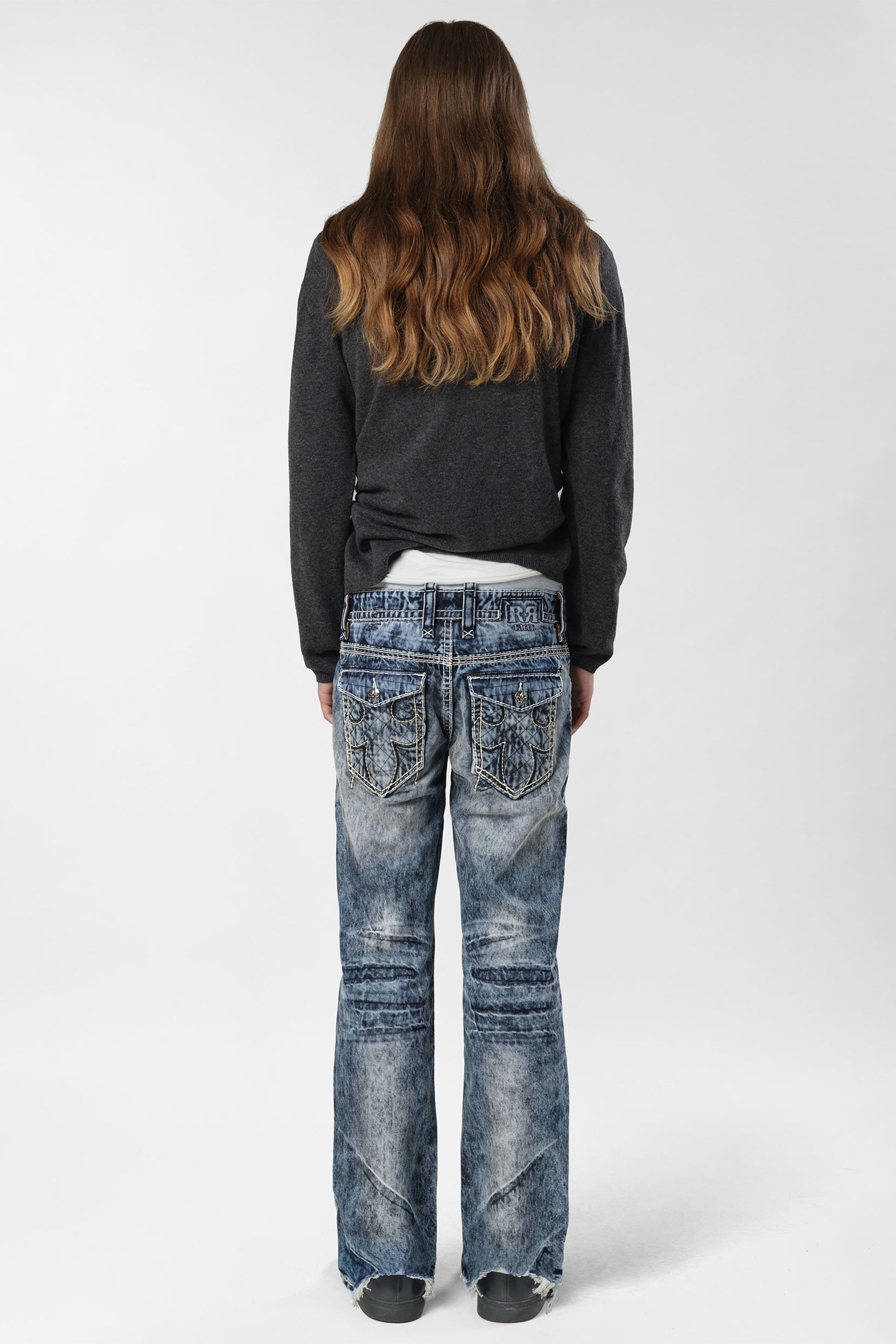 Rock Revival® x Racer Straight Leg Jeans | Acid Wash | Rock Revival®