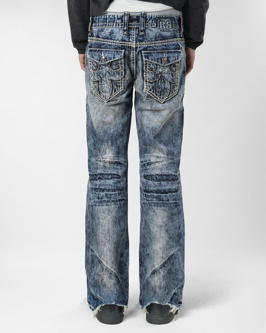 Racer X Rock Revival® Bleach Slim Denim