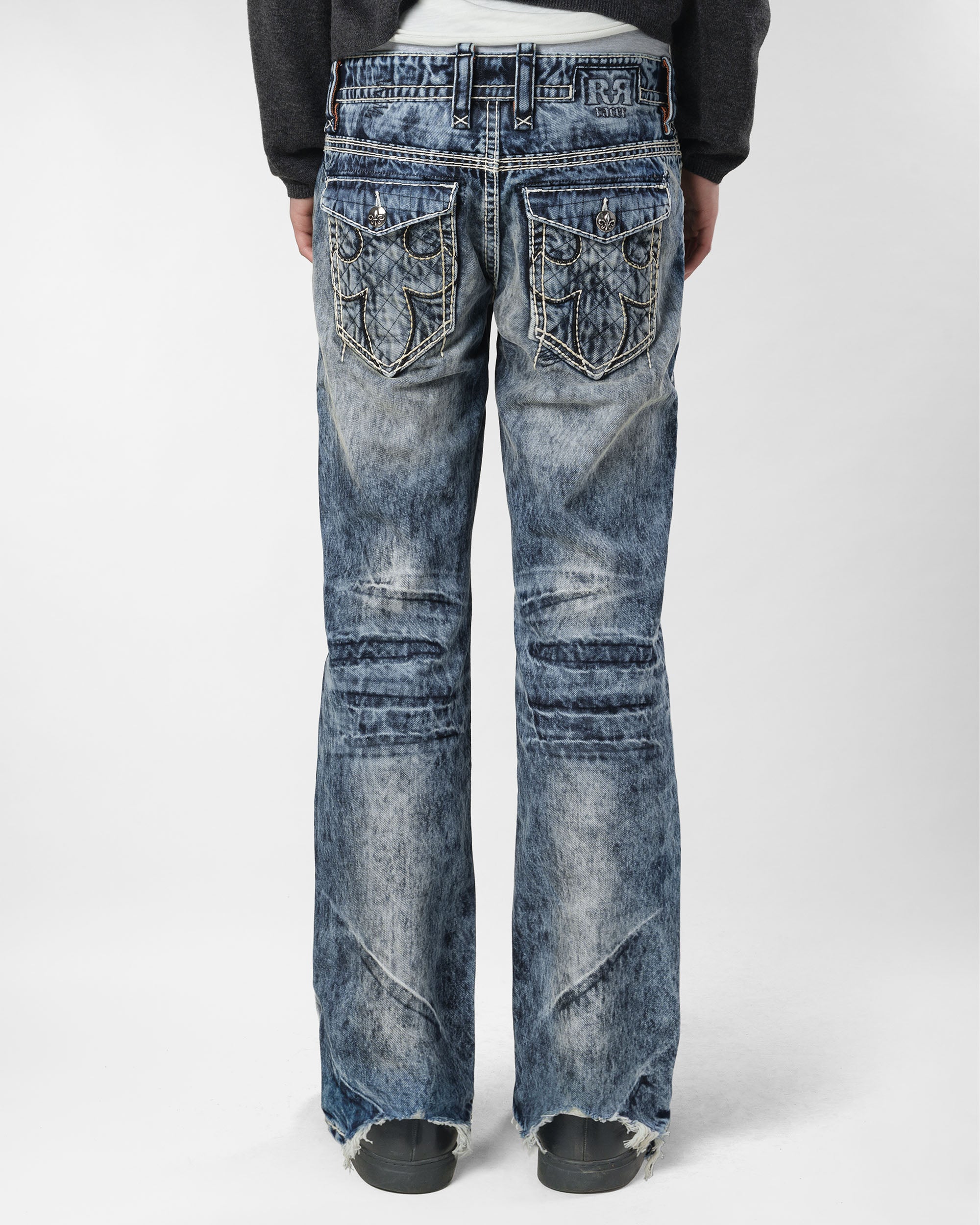 Racer X Rock Revival® Bleach Slim Denim