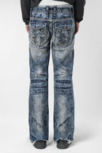 Racer X Rock Revival® Bleach Slim Denim