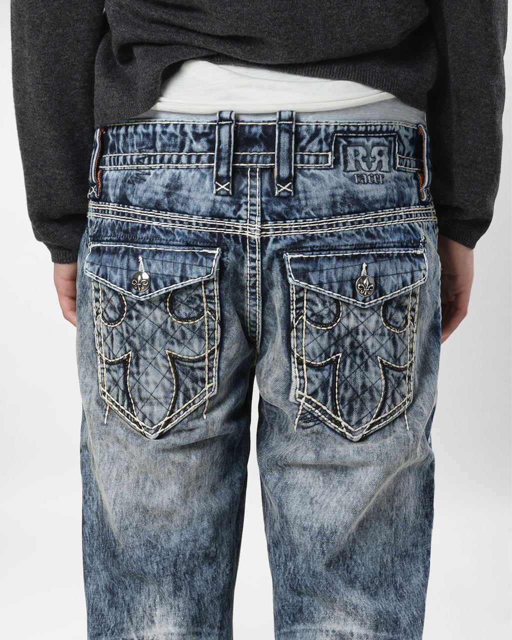 Racer X Rock Revival® Bleach Slim Denim