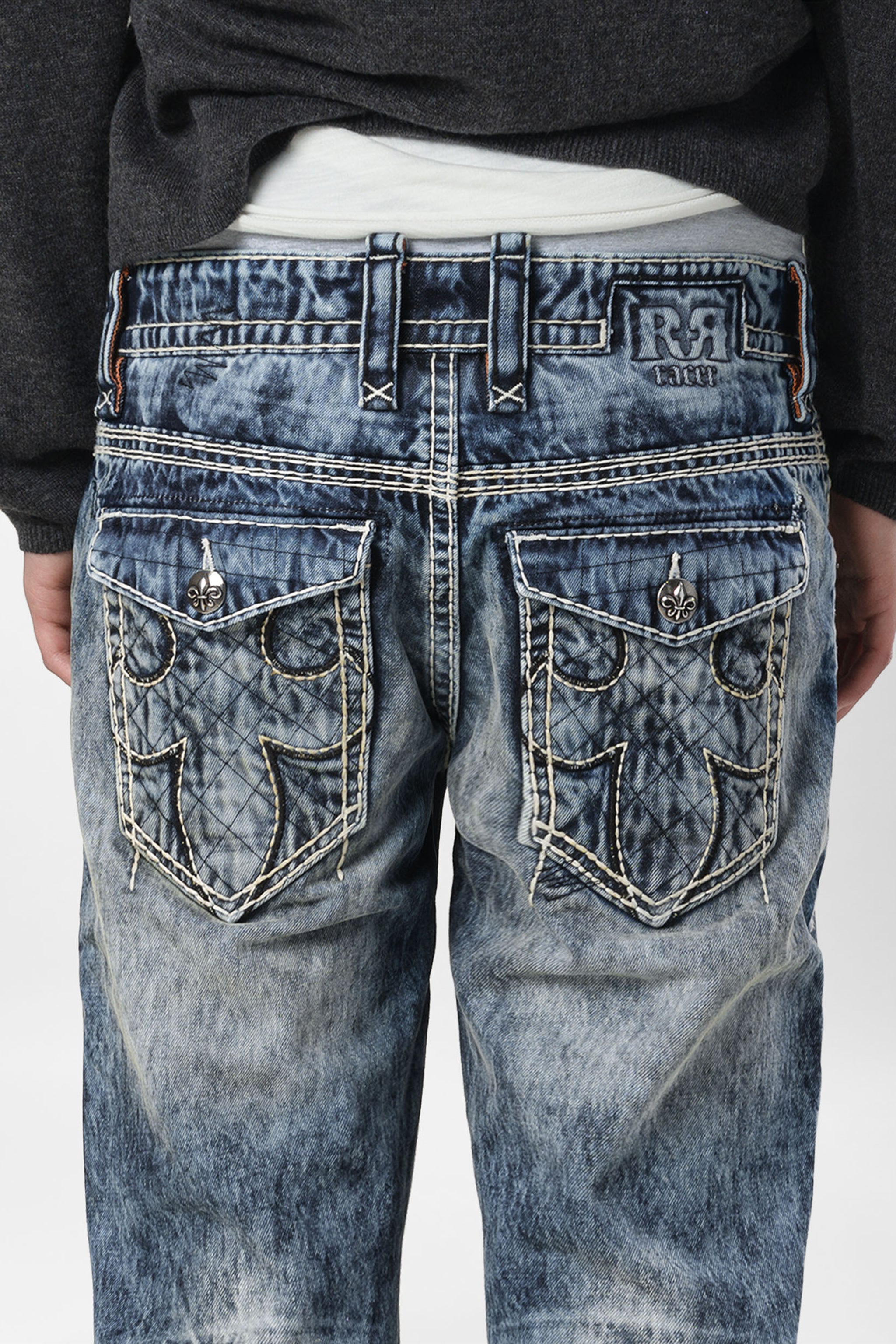 Rock Revival® x Racer Straight Leg Jeans | Acid Wash | Rock Revival®