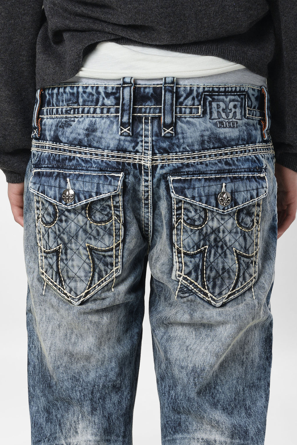Racer X Rock Revival® Bleach Slim Denim