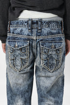 Racer X Rock Revival® Bleach Slim Denim