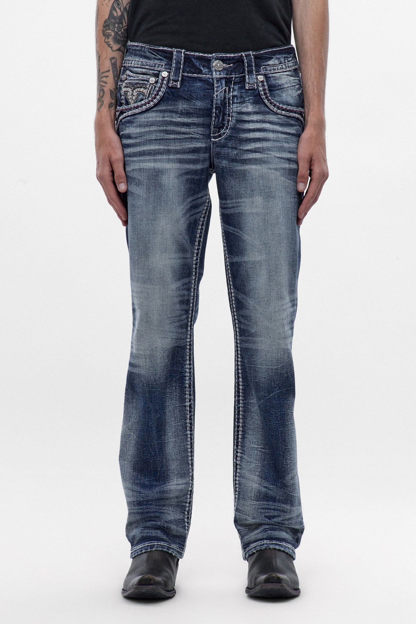 Jeans bootcut Ozzy (B203R) azul medio (6/30/26-DESC+IMG)