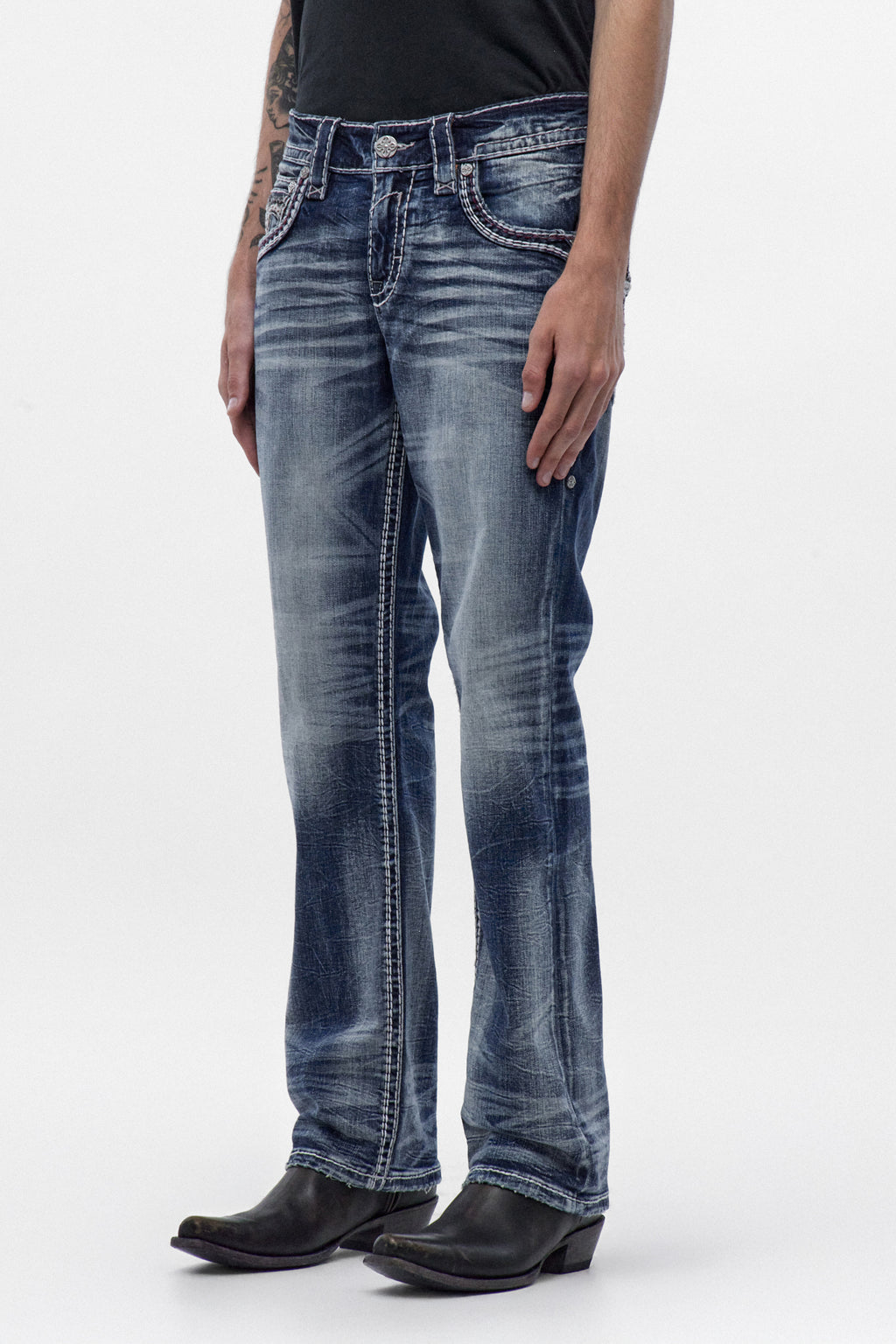 Jeans bootcut Ozzy (B203R) azul medio (6/30/26-DESC+IMG)