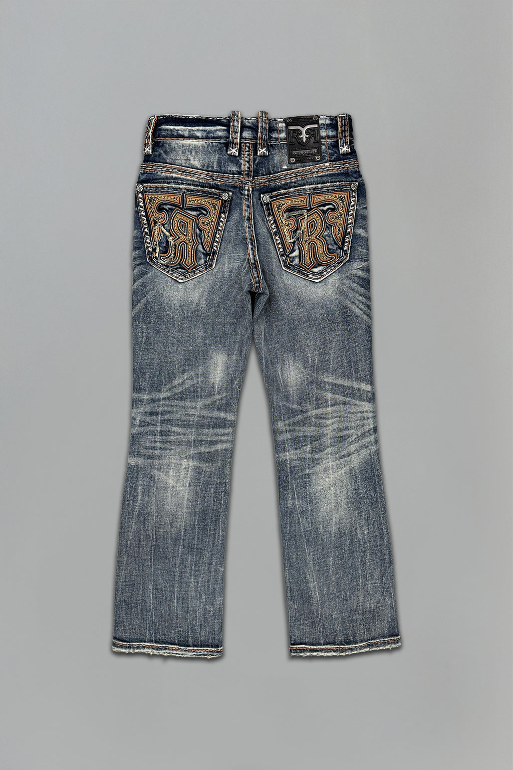 Ziggy Boys Bootcut Jeans in Vintage Blue