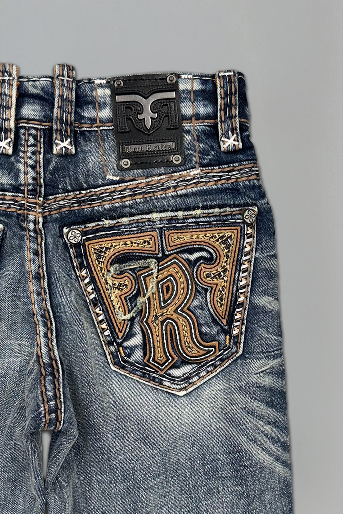 Ziggy Boys Bootcut Jeans in Vintage Blue