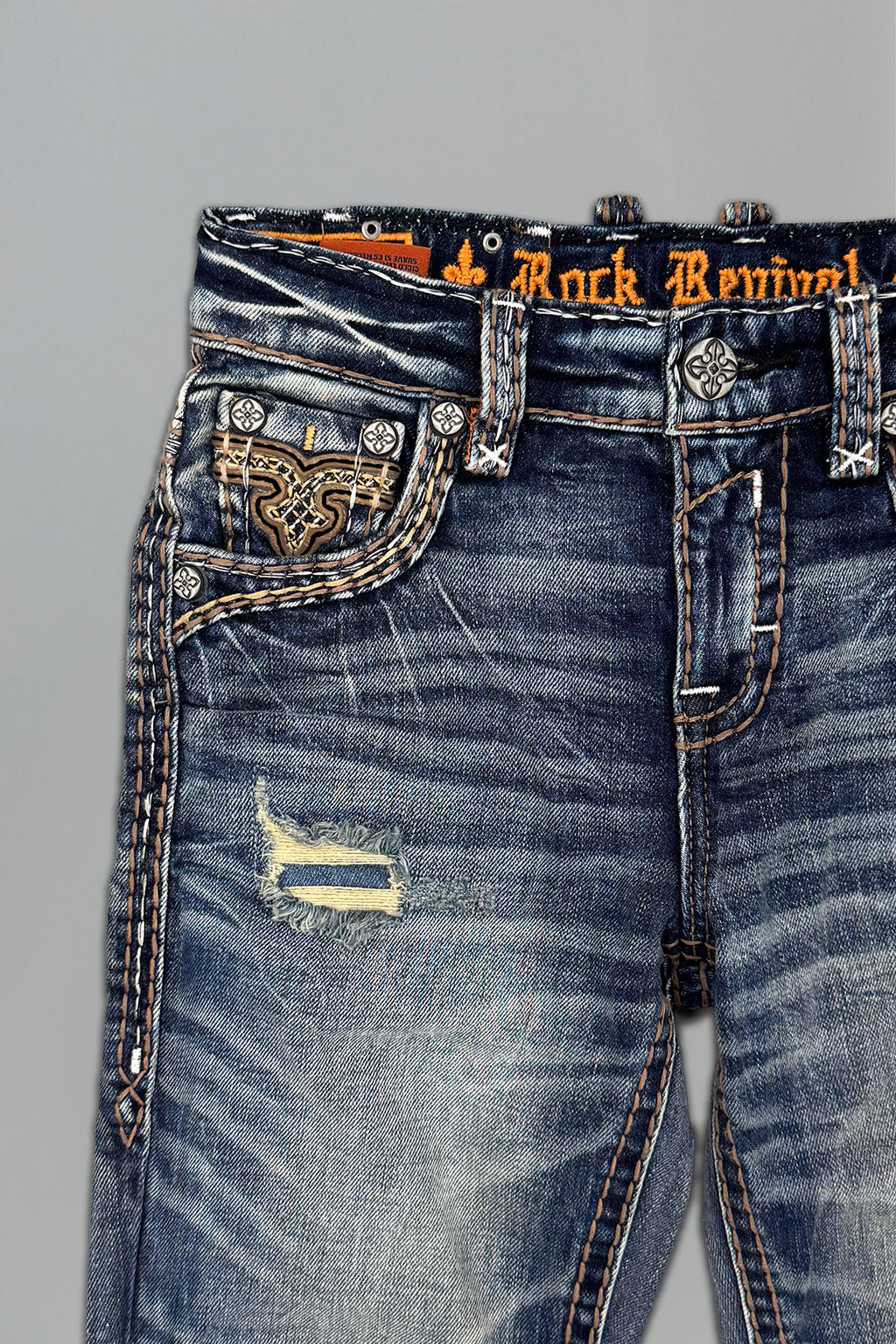 Ziggy Boys Bootcut Jeans in Vintage Blue