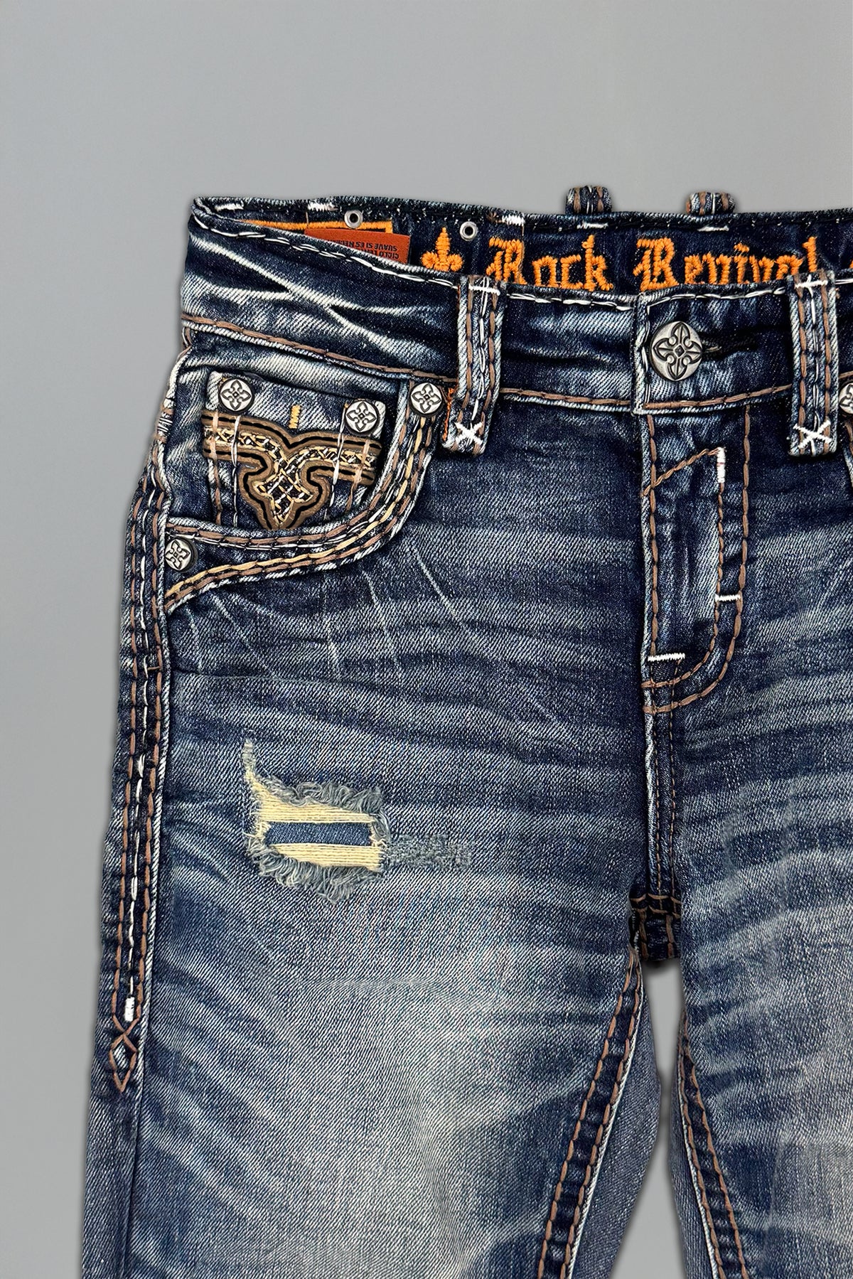 Ziggy Boys Bootcut Jeans in Vintage Blue