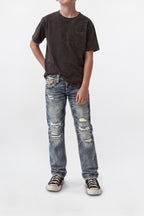 Ziggy Boys Bootcut Jeans in Vintage Blue