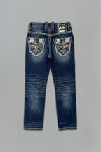 Raphael Boys Straight Jeans in Dark Blue