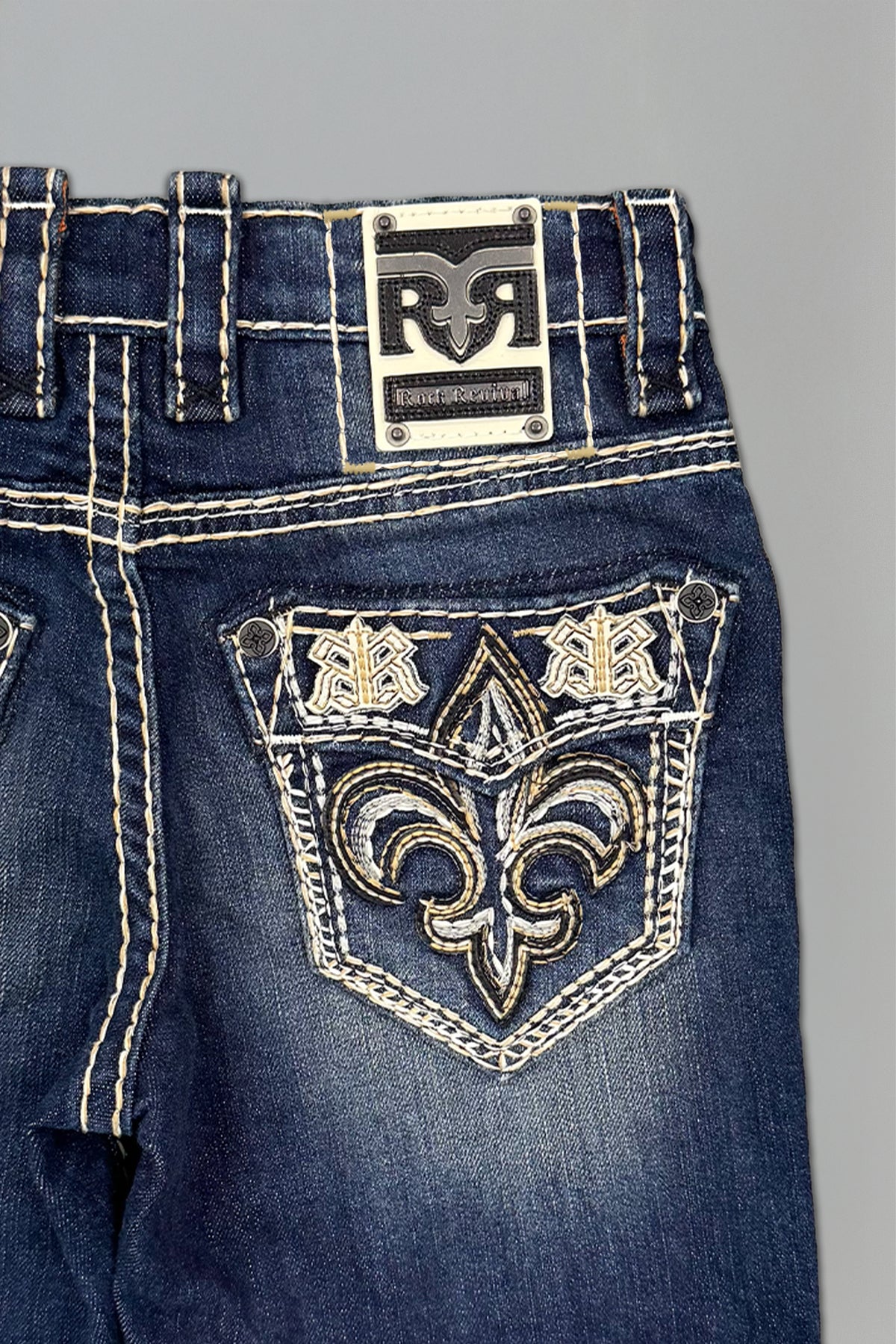 Raphael Boys Straight Jeans in Dark Blue