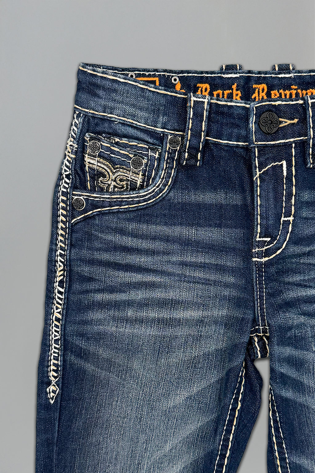 Raphael Boys Straight Jeans in Dark Blue