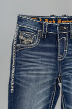 Raphael Boys Straight Jeans in Dark Blue