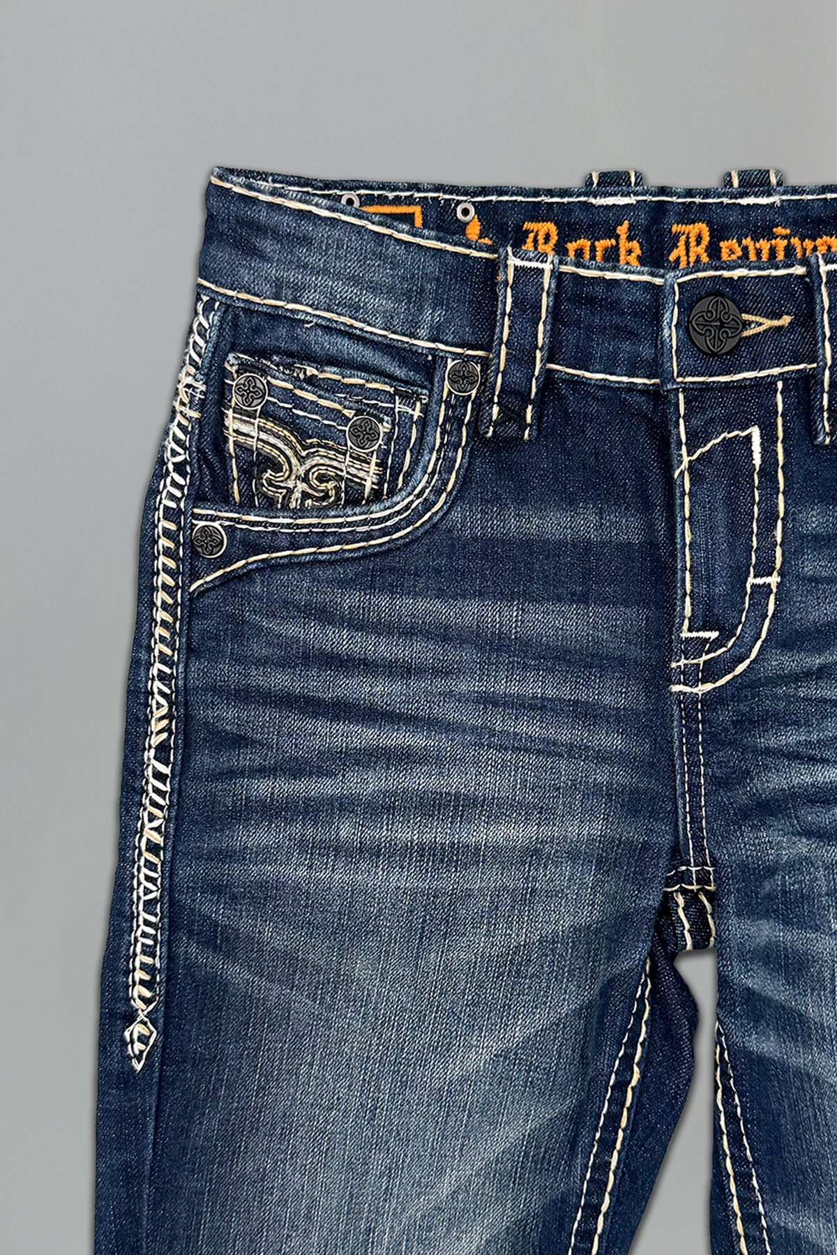 Raphael Boys Straight Jeans in Dark Blue