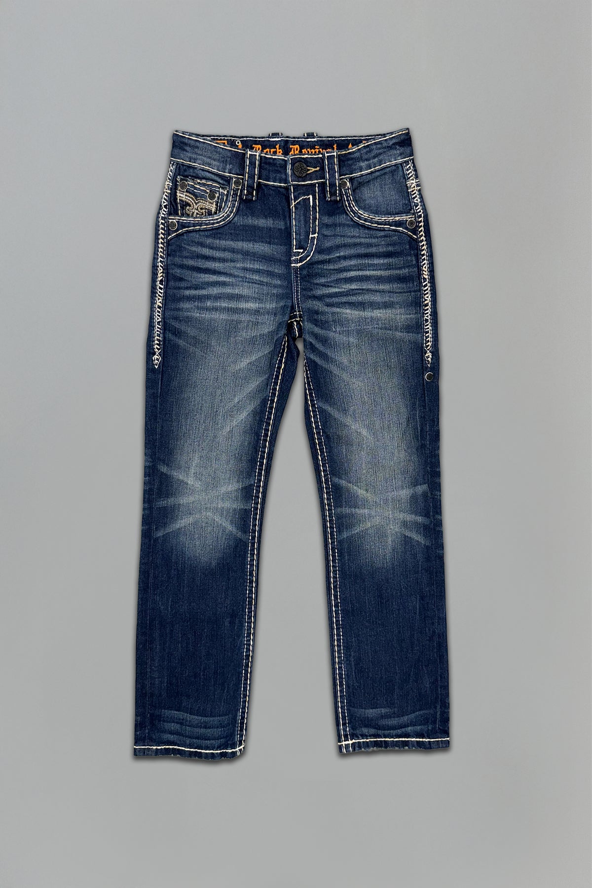 Raphael Boys Straight Jeans in Dark Blue