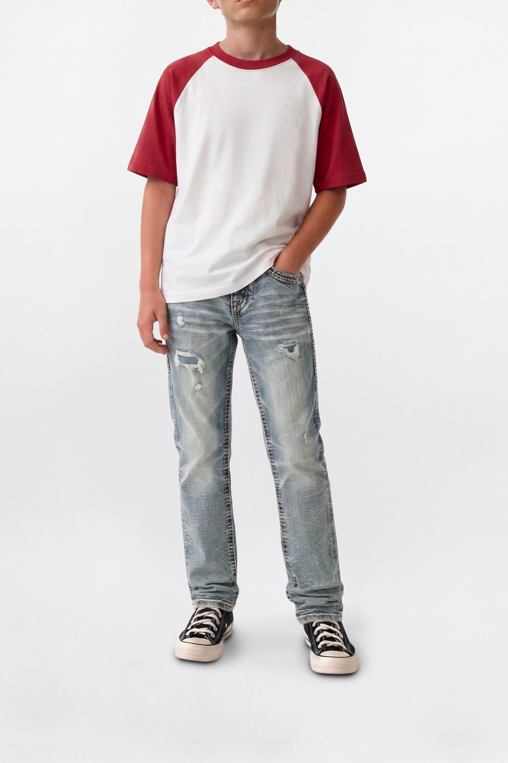 Francis Boys Straight Jeans in Light Blue