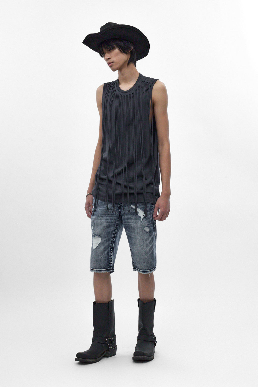 Richie Denim Shorts in Medium Blue - Rock Revival®