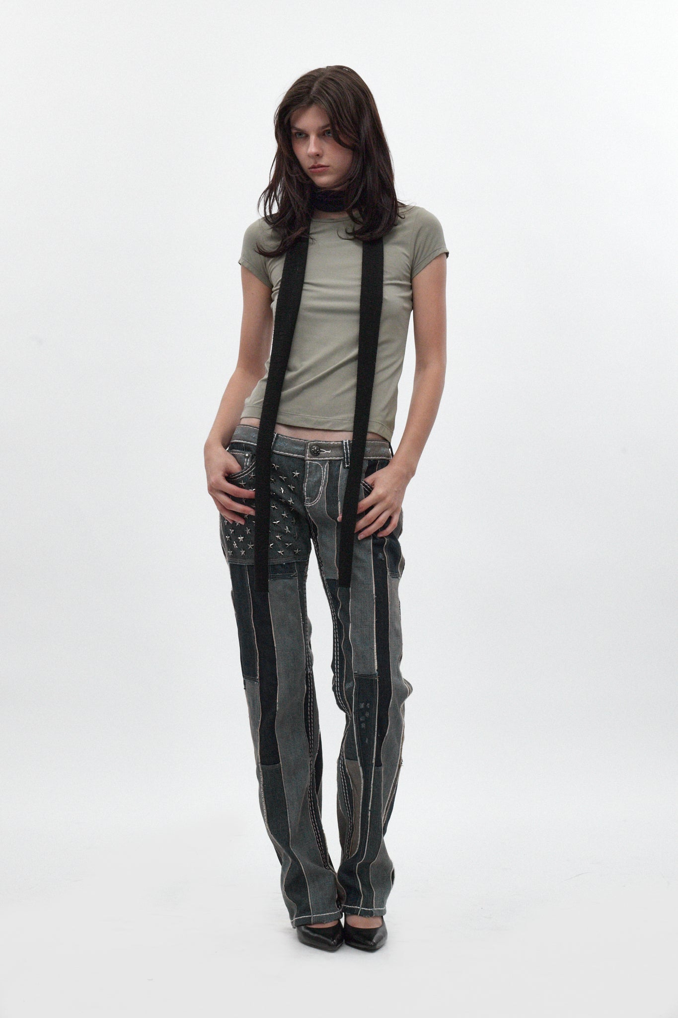 Rock Revival by Jaded London Patchwork Flag Jeans | Rock Revival