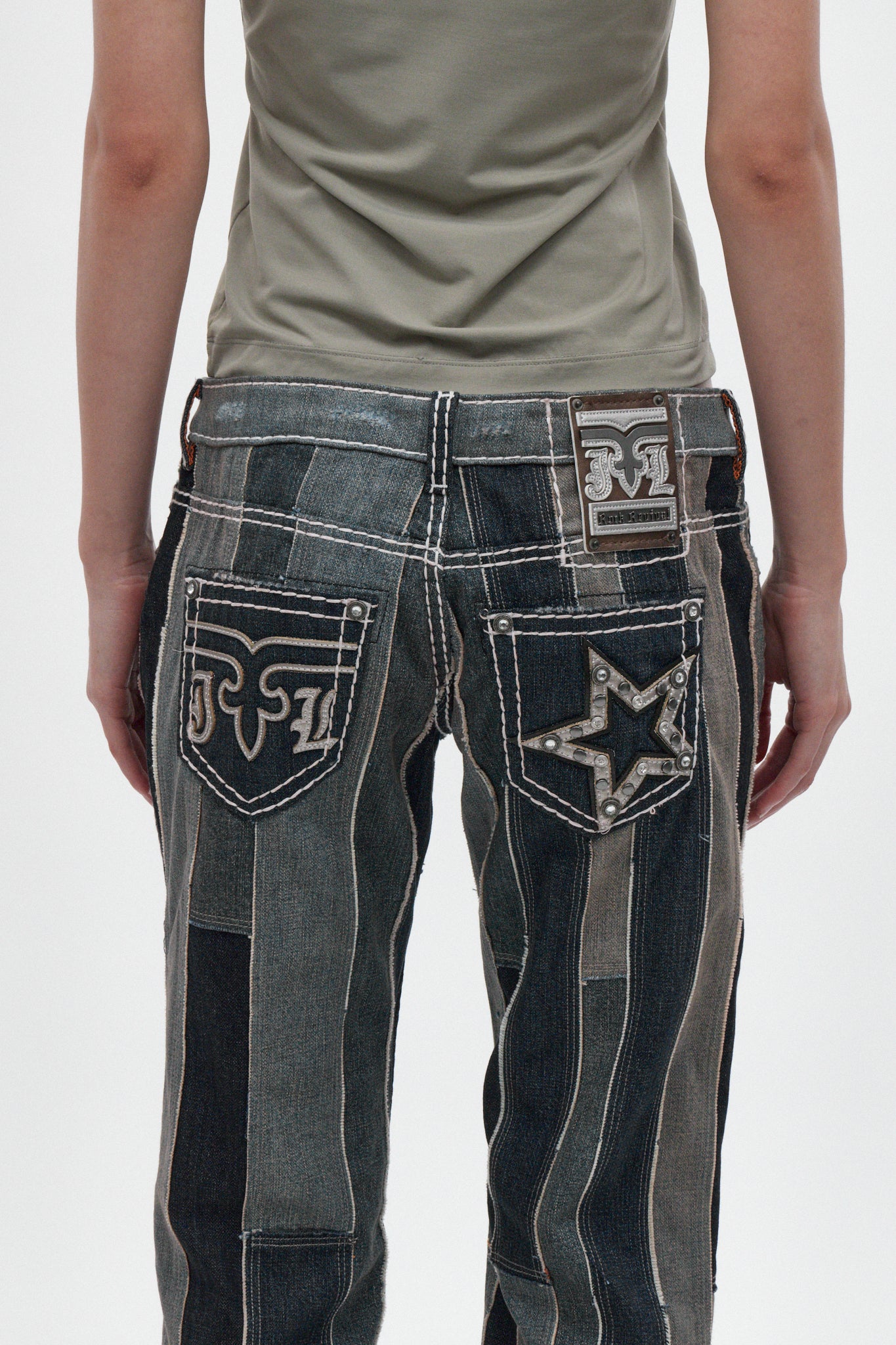 Rock Revival by Jaded London Patchwork Flag Jeans | Rock Revival