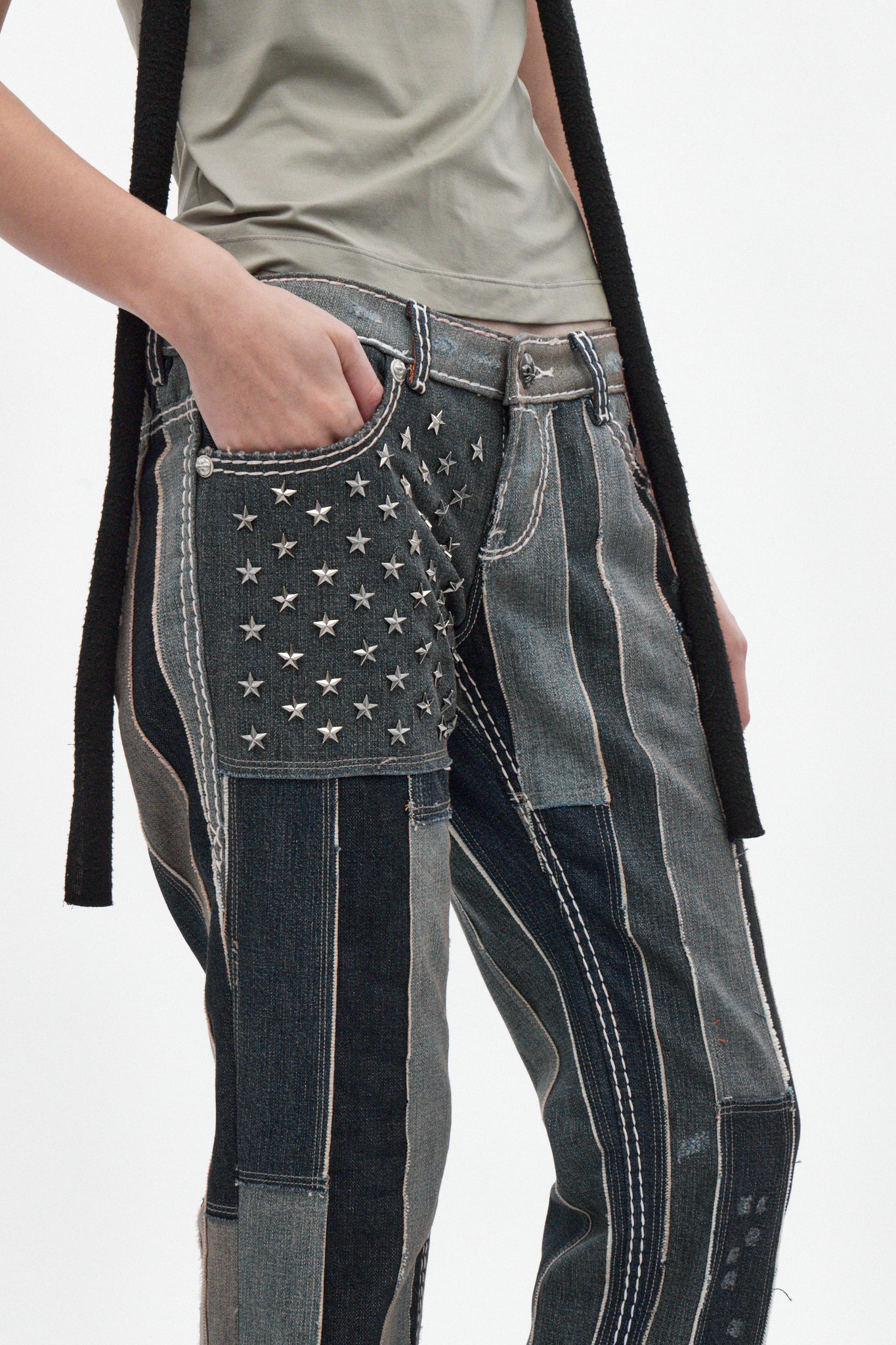 Rock Revival by Jaded London Patchwork Flag Jeans | Rock Revival