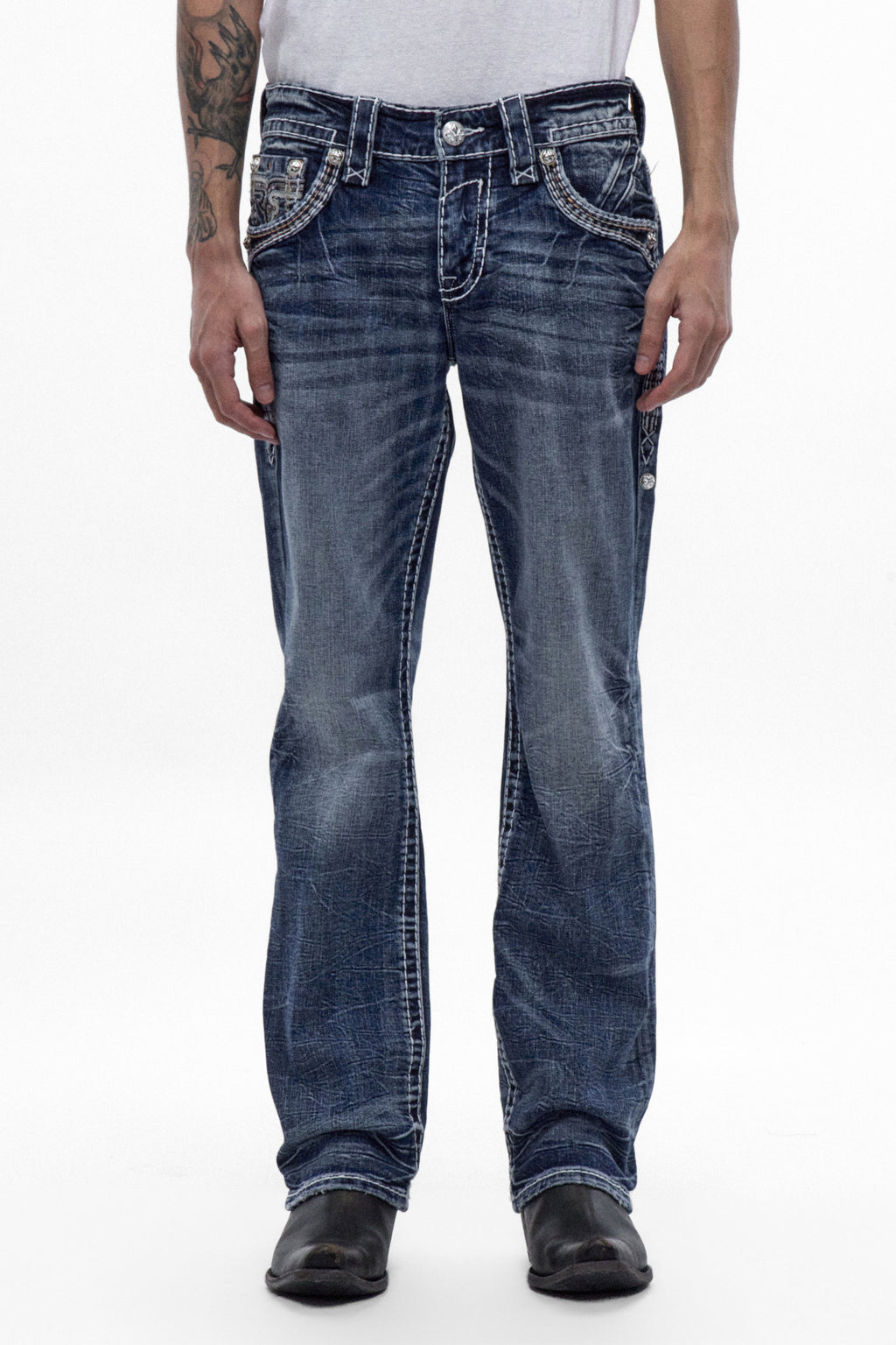 Robin Bootcut Jeans in Medium Blue