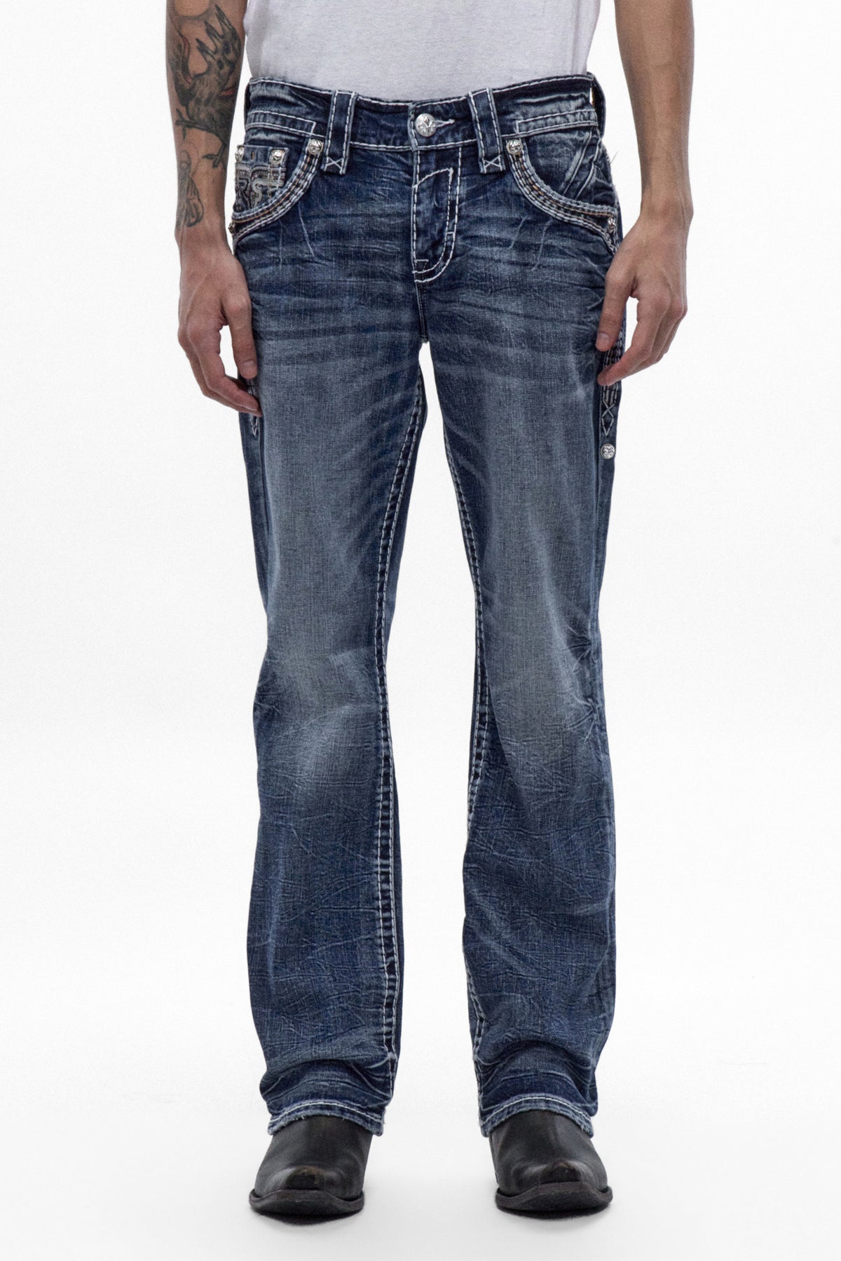 Robin Bootcut Jeans in Medium Blue