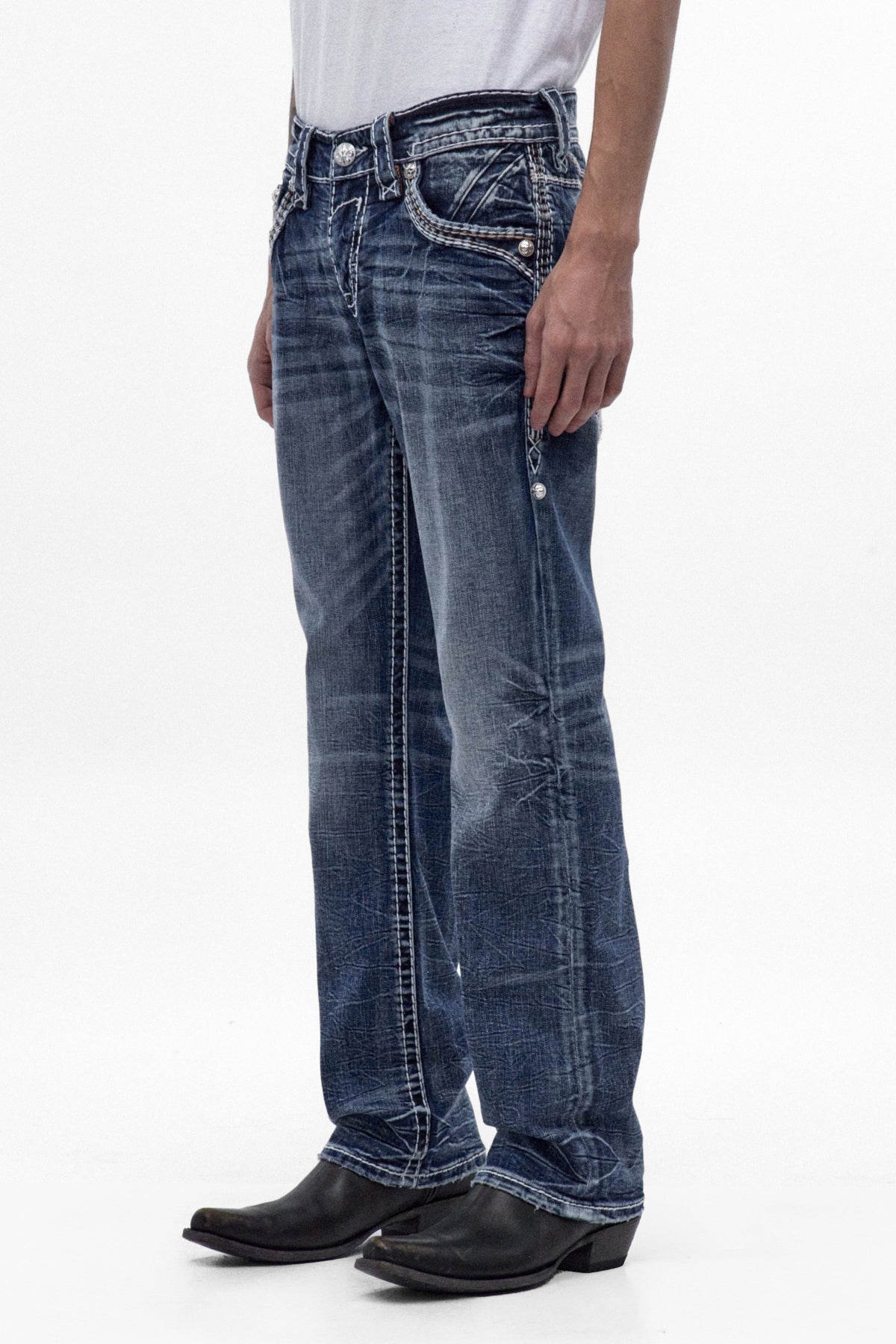 Robin Bootcut Jeans in Medium Blue