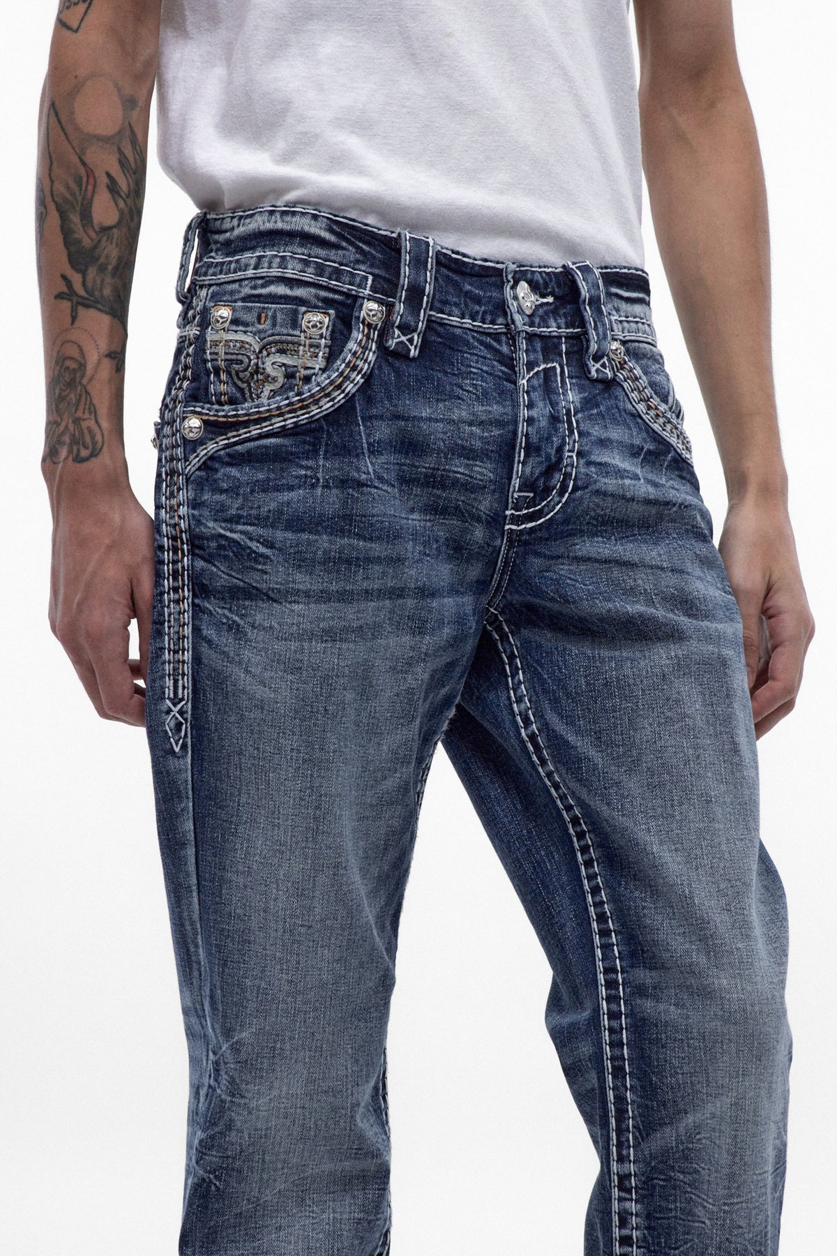 Robin Bootcut Jeans in Medium Blue
