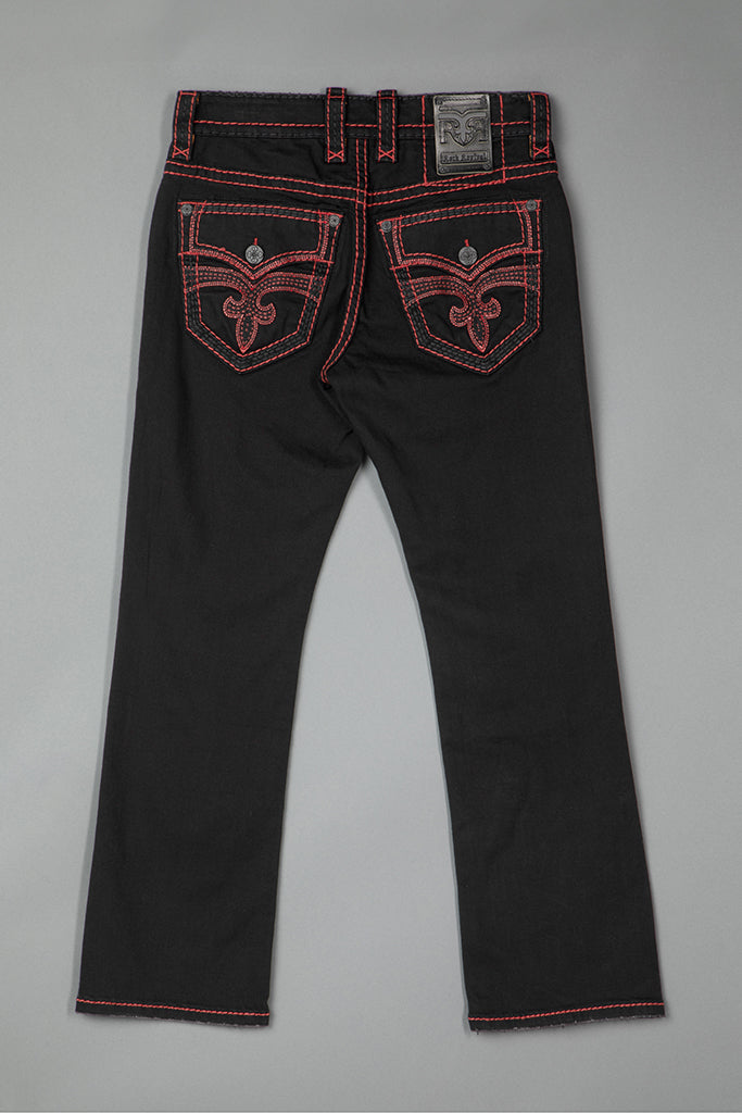 Arther Bootcut Jeans Black Wash Rock Revival