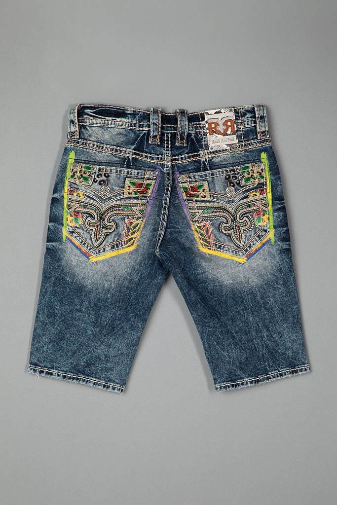 Deen Denim Shorts Medium Wash Rock Revival