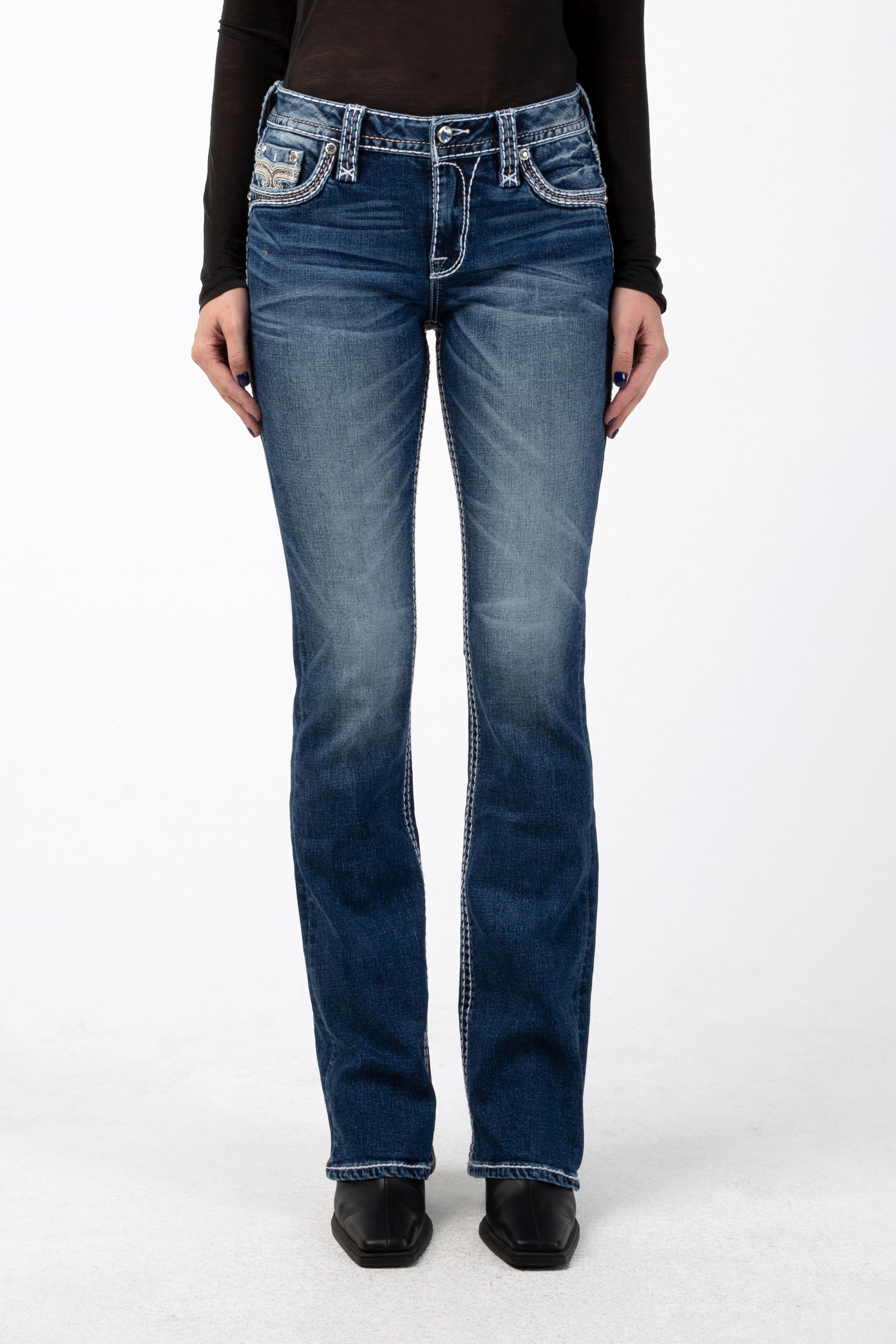 Mint Leaf Bootcut Jeans - Rock Revival®