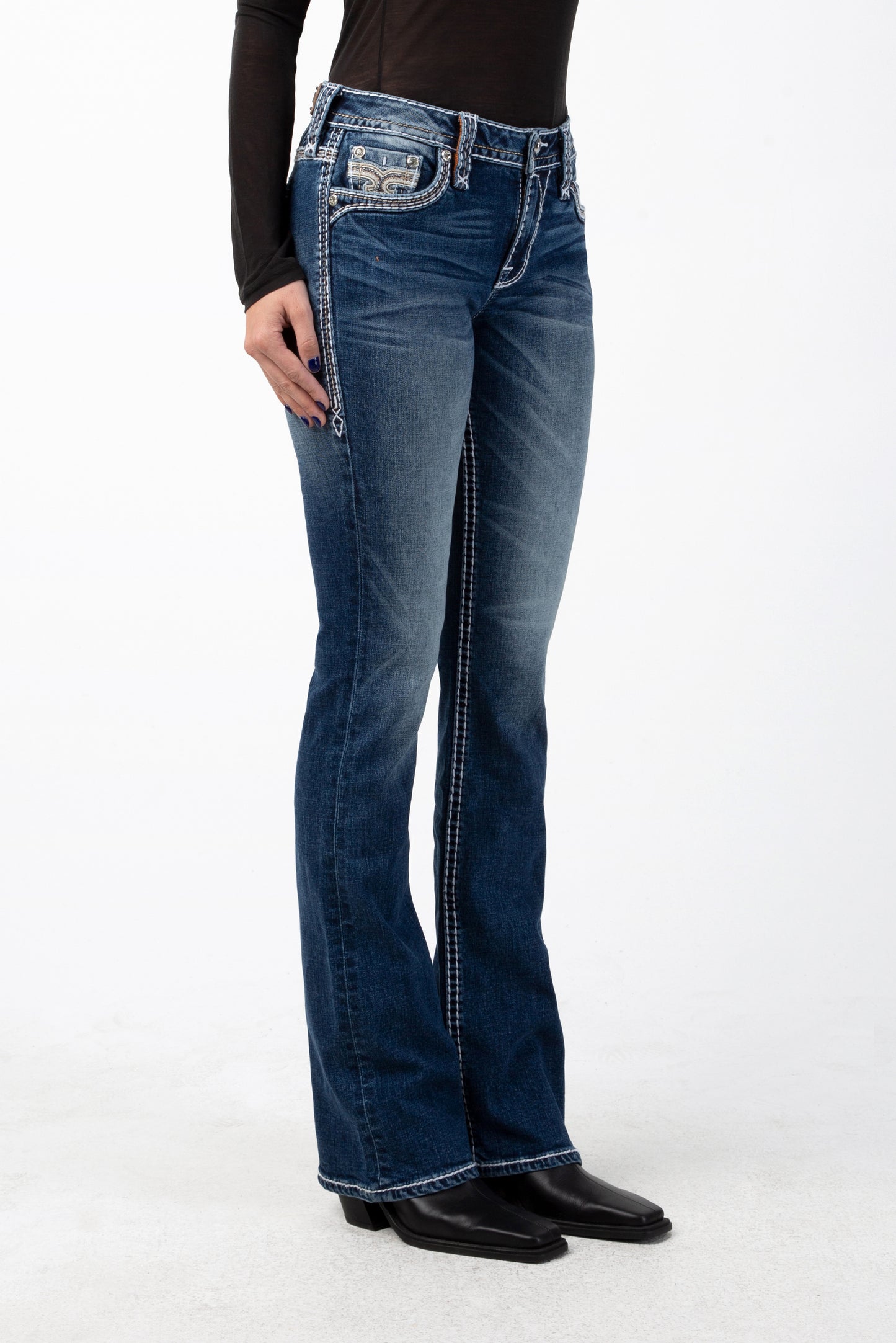 Mint Leaf Bootcut Jeans - Rock Revival®