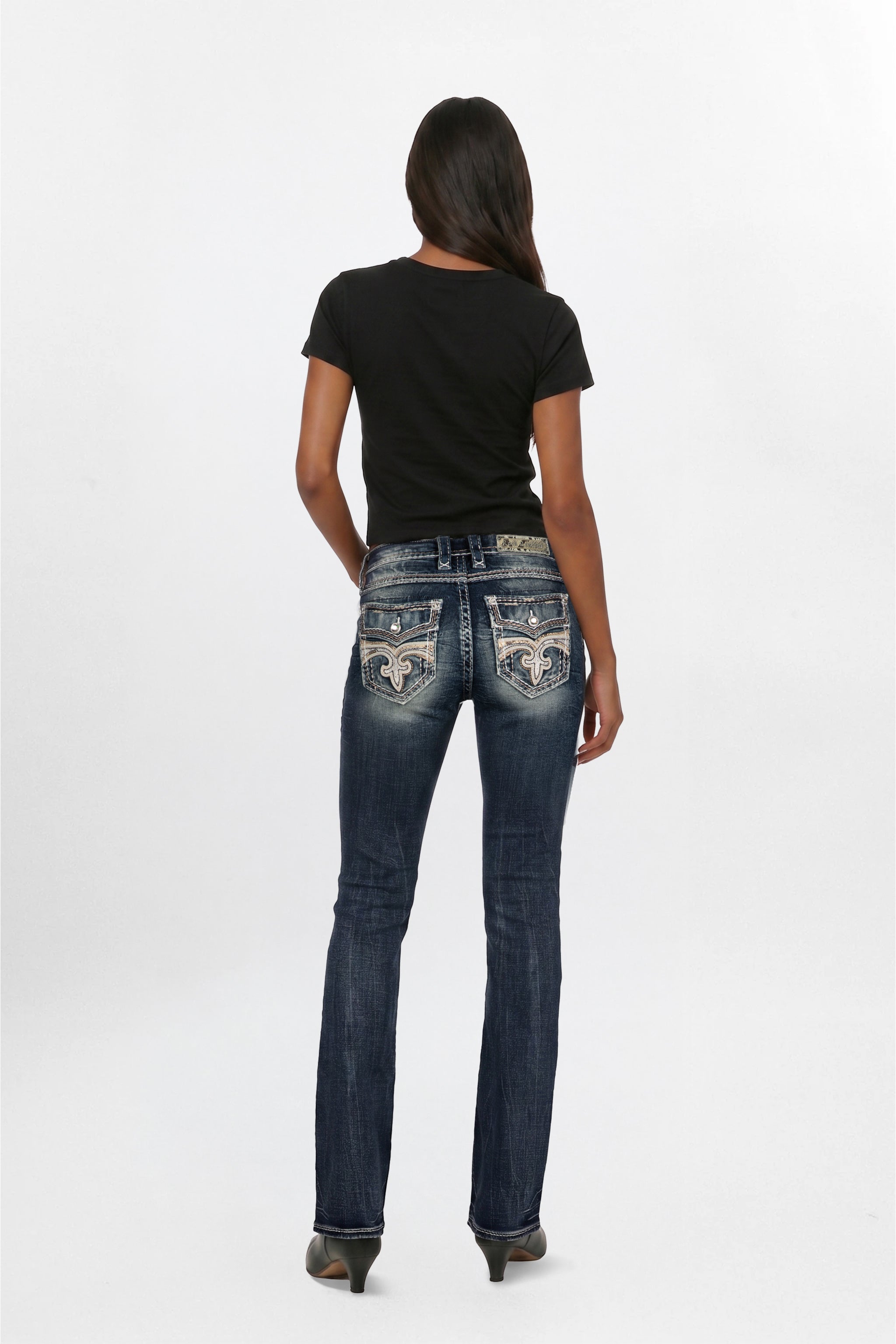 Endive Bootcut Jeans in Dark Blue