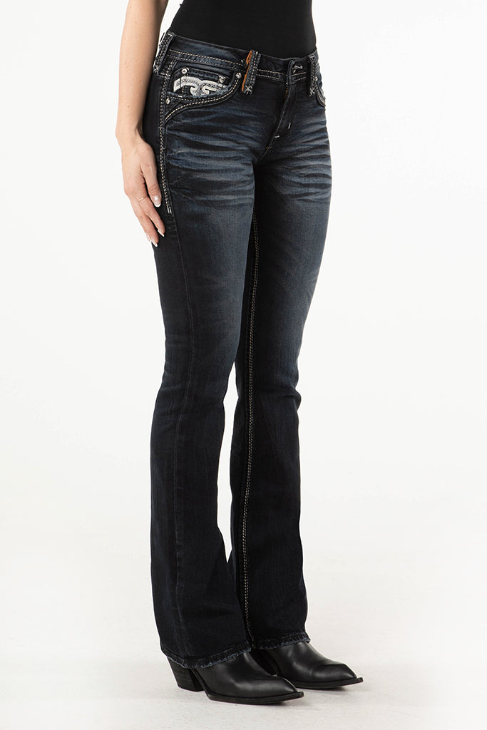JESIKA B202R BOOTCUT JEAN - Rock Revival Store
