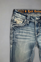 Amina Low-Rise Bootcut Jeans