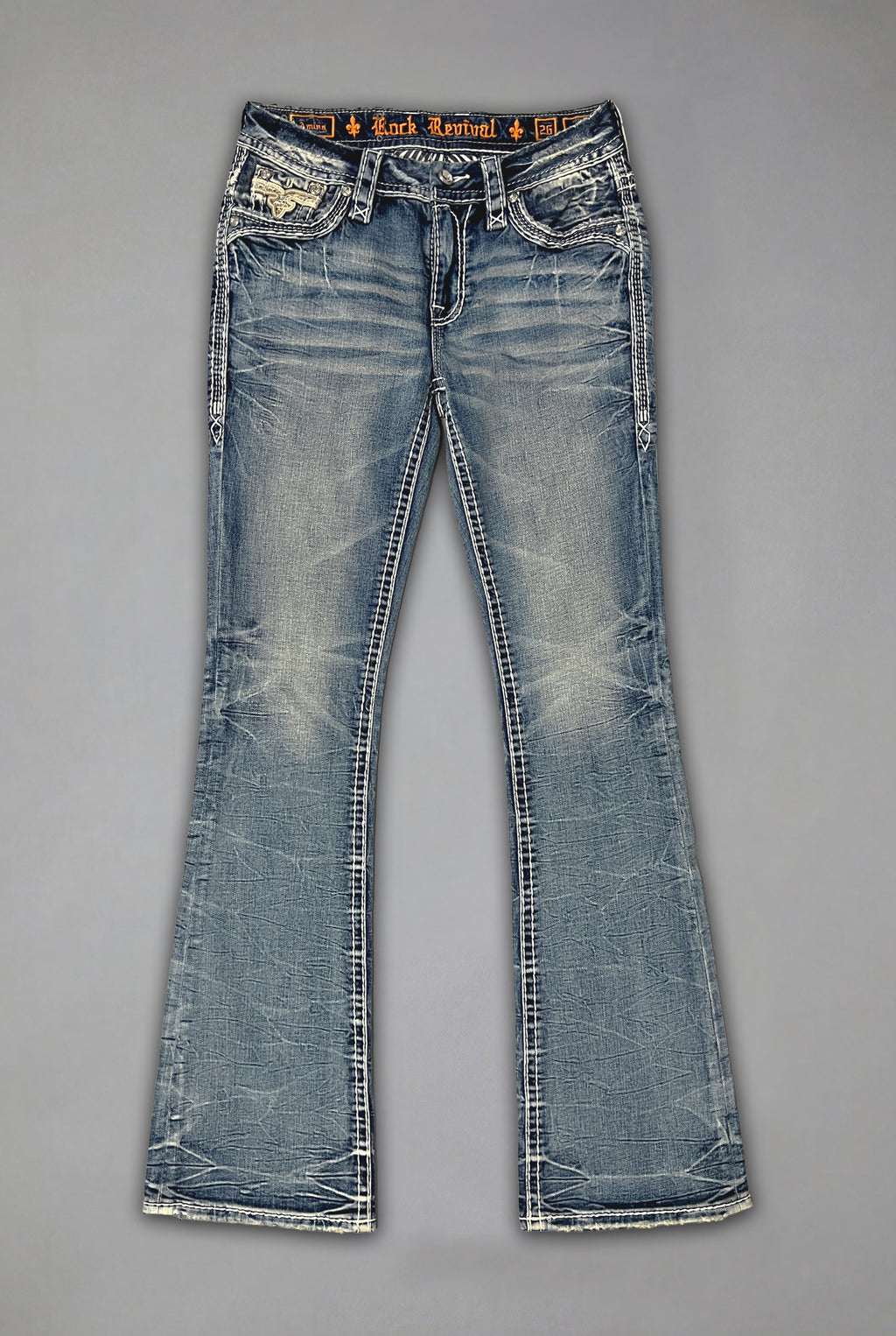 Amina Low-Rise Bootcut Jeans