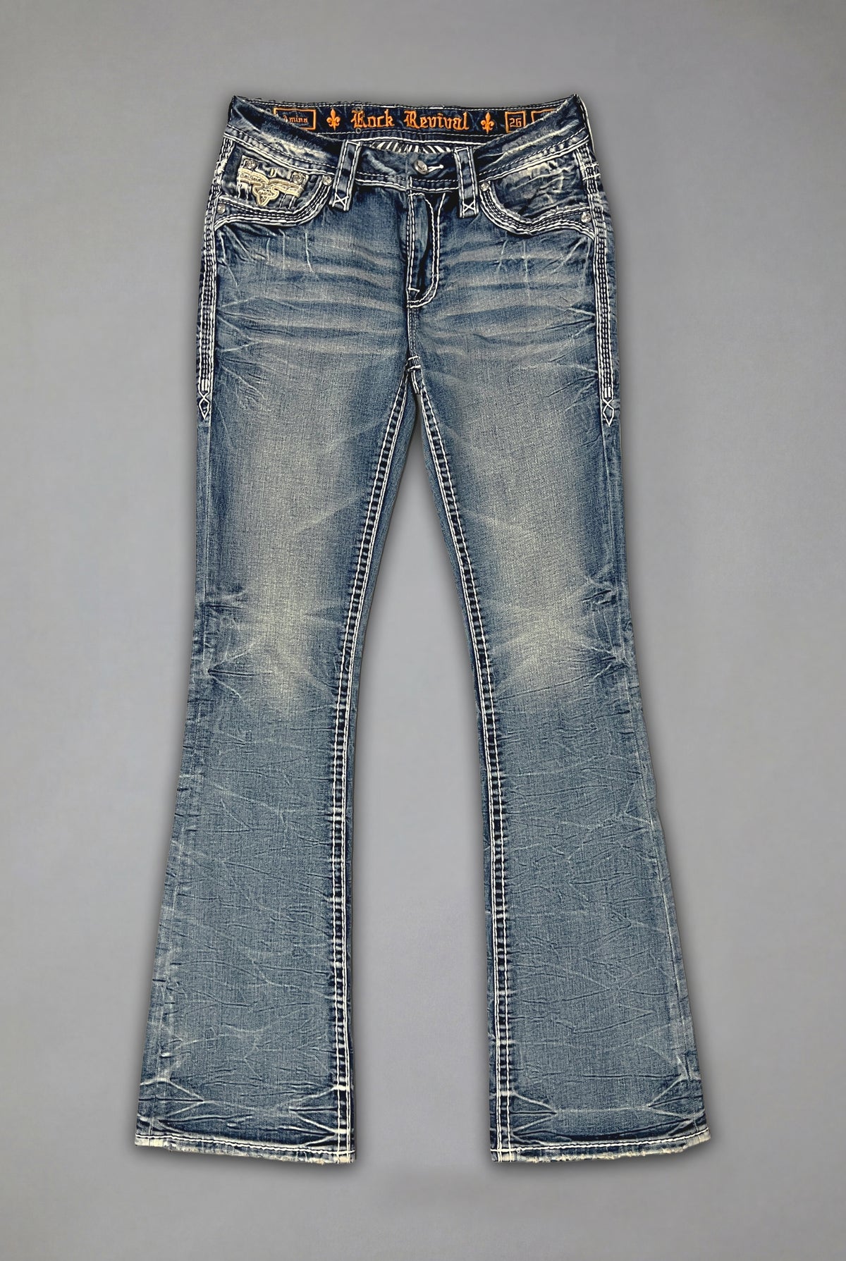 Amina Low-Rise Bootcut Jeans
