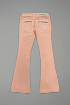 Joplin Super Low-Rise Flare in Dusty Pink (3/30/26-IMG) - Rock Revival®