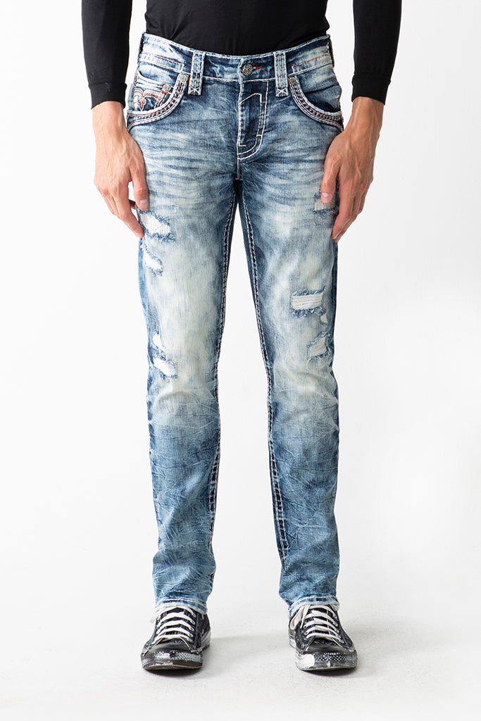 ARUBA BLUE ALT STRAIGHT JEANS - Rock Revival Store