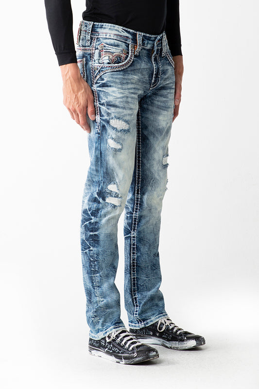 ARUBA BLUE ALT STRAIGHT JEANS - Rock Revival Store