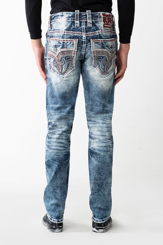 ARUBA BLUE ALT STRAIGHT JEANS - Rock Revival Store