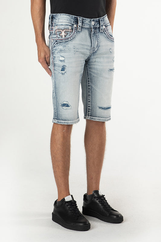 BRADLEY DENIM SHORTS - Rock Revival Store