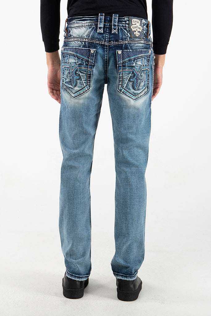 Mens Rock Revival Phineas Straight 33 2024 jeans